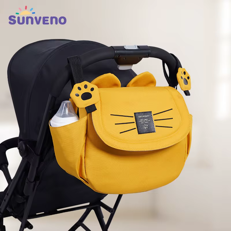 Sunveno chat sac à couches grande capacité maman sac de voyage maternité universel bébé poussette sacs organisateur