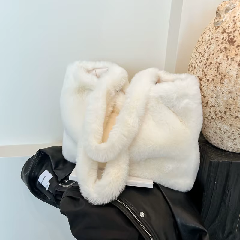 Velours couleur unie moraillon concis fourre-tout décontracté 2025 hiver doux Simple sacs de haute qualité Durable
