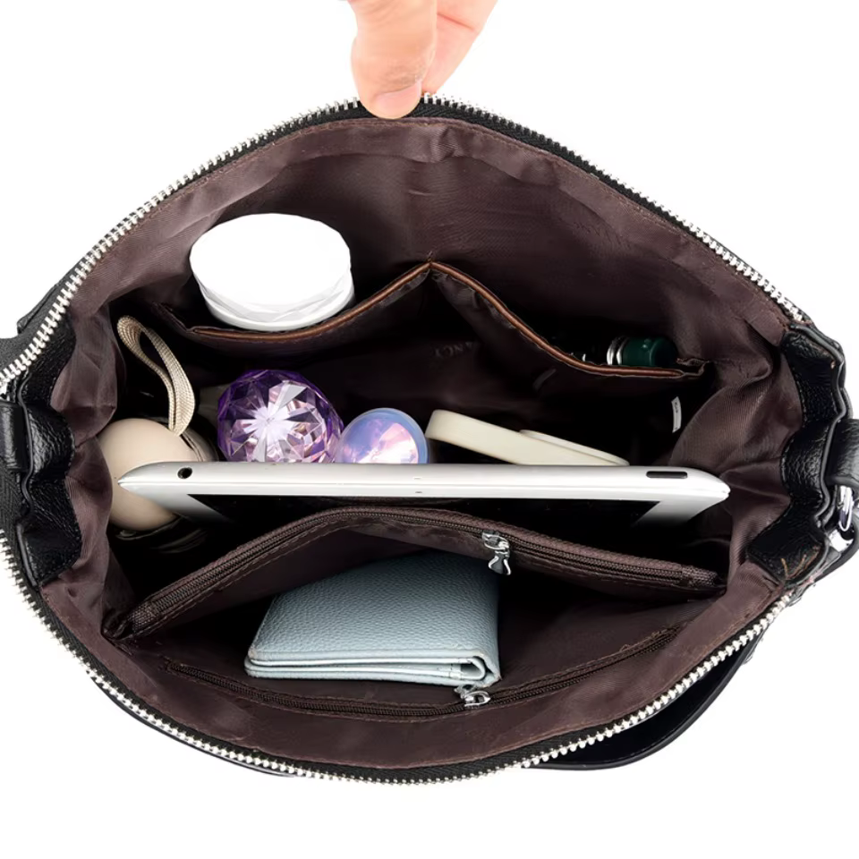 Véritable marque de haute qualité en cuir fourre-tout décontracté sacs à main de luxe femmes