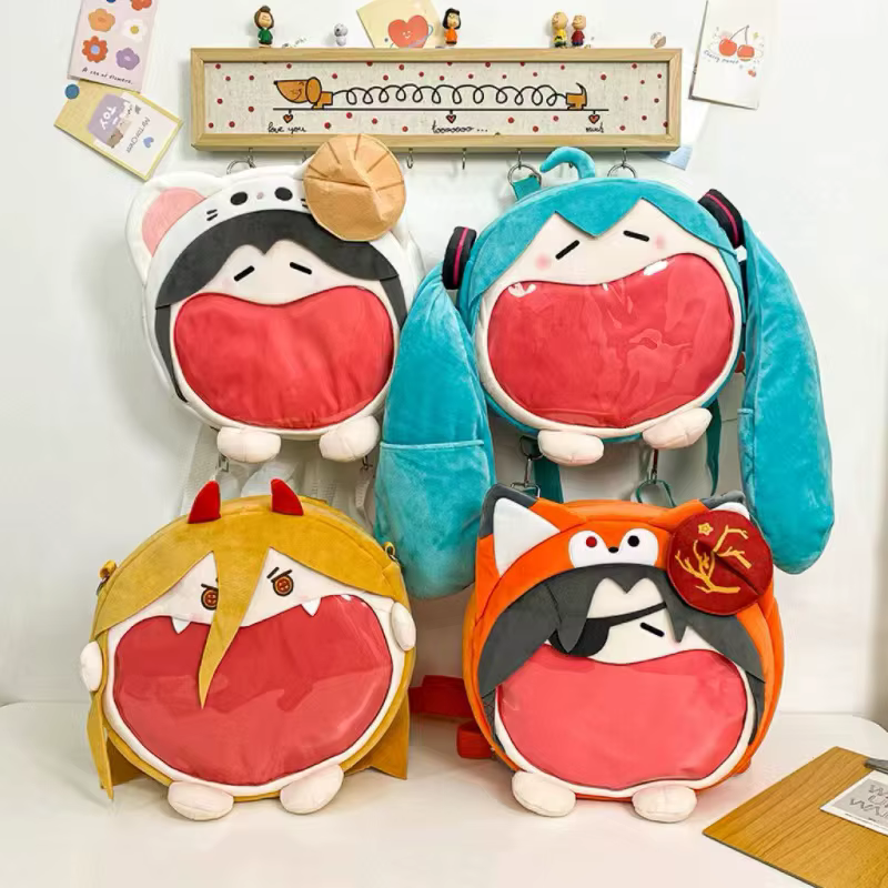 Sac à Dos en Peluche Dessin Animé Japonais Y2k