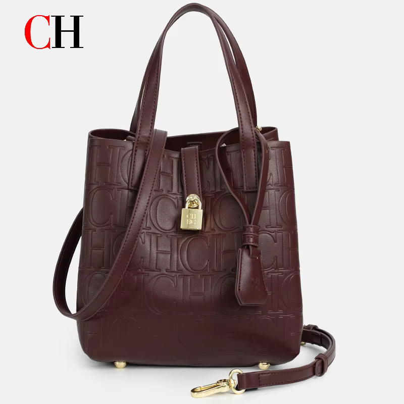 Sac seau CH pour femme avec fermoir métallique décoratif