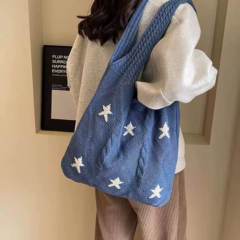 Sac fourre-tout de plage en maille de crochet