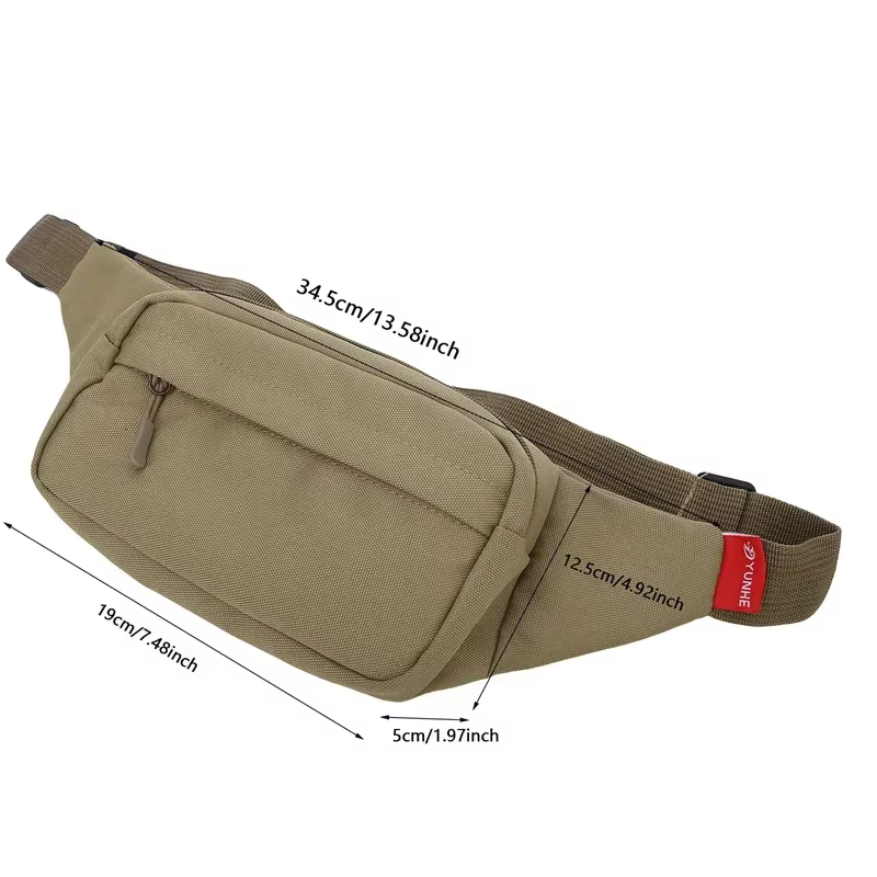 2025 hommes sport Fanny Pack mode téléphone femme poitrine sac unisexe taille sac femmes petite toile épaule décontracté sacs à bandoulière