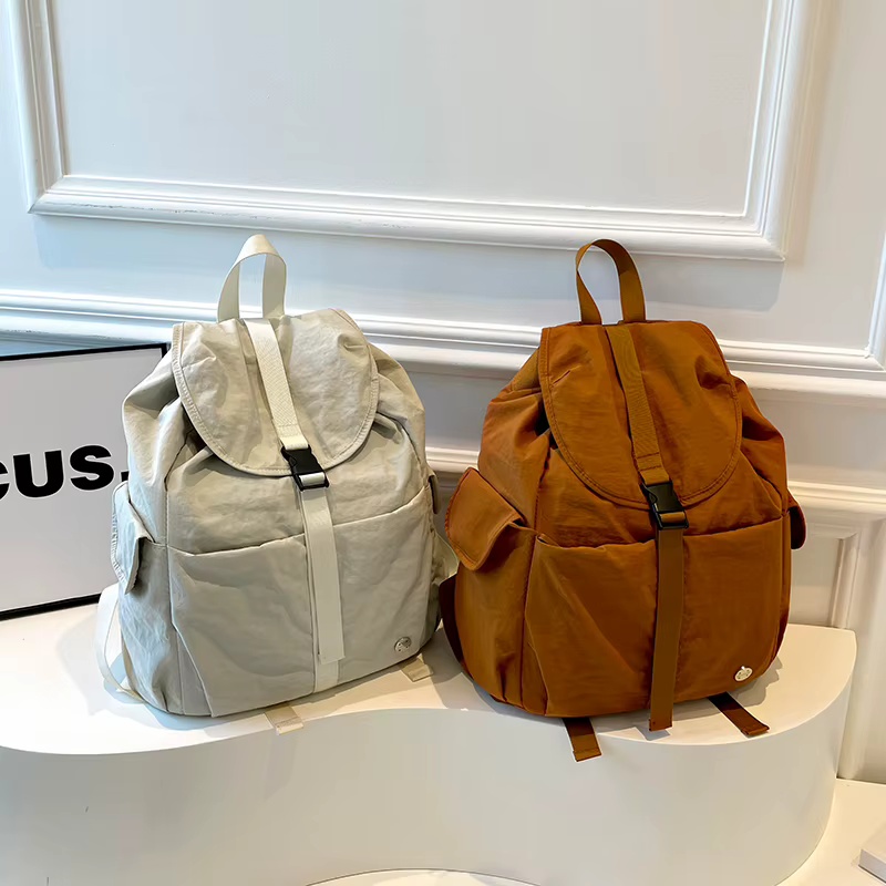 Sacs à dos en Nylon de couleur unie pour femmes