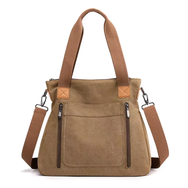 Sac fourre-tout en toile fonctionnel pour femme