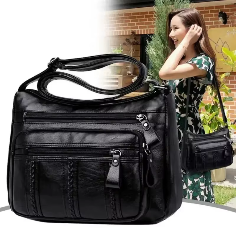 Sac à bandoulière multicouche léger pour femmes