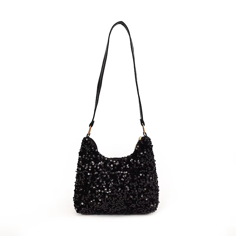 Sac Hobo décoré de paillettes pour femmes