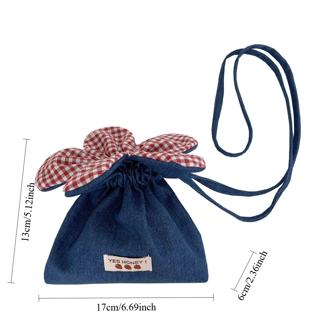 Pochette Téléphone Femme Rétro à Motif Floral Sacs à Bandoulière Petits