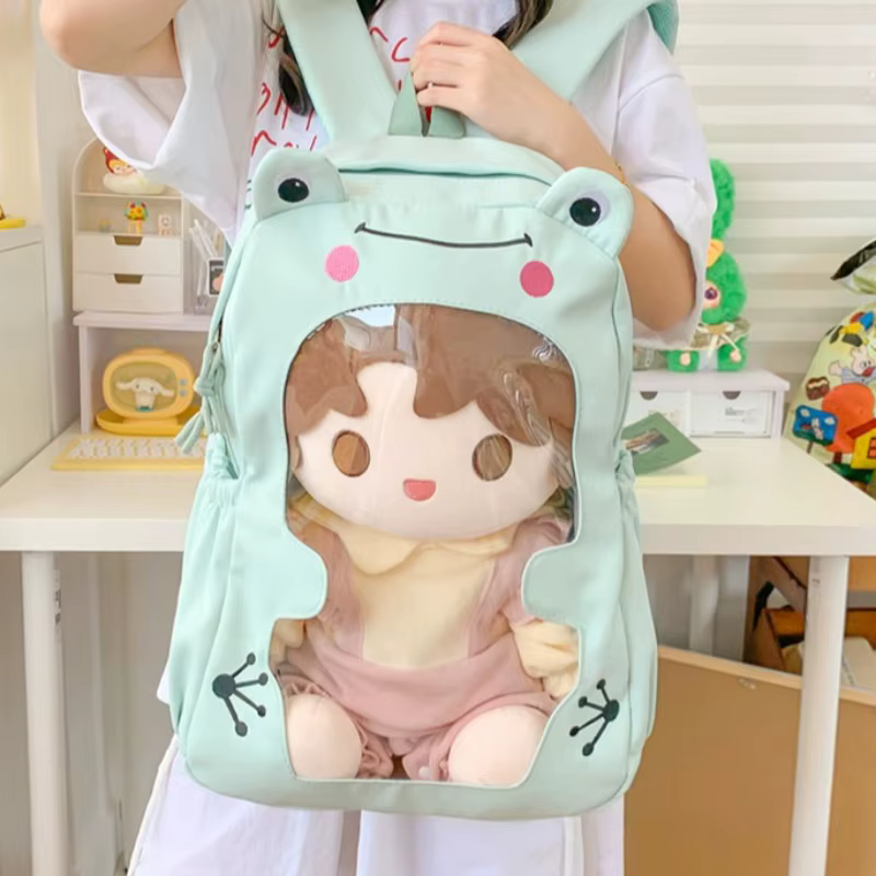 Adolescentes Ita sac étudiant Mochila école sac à dos Transparent mignon Kawaii dessin animé Mochilas haute capacité sacs pour femme