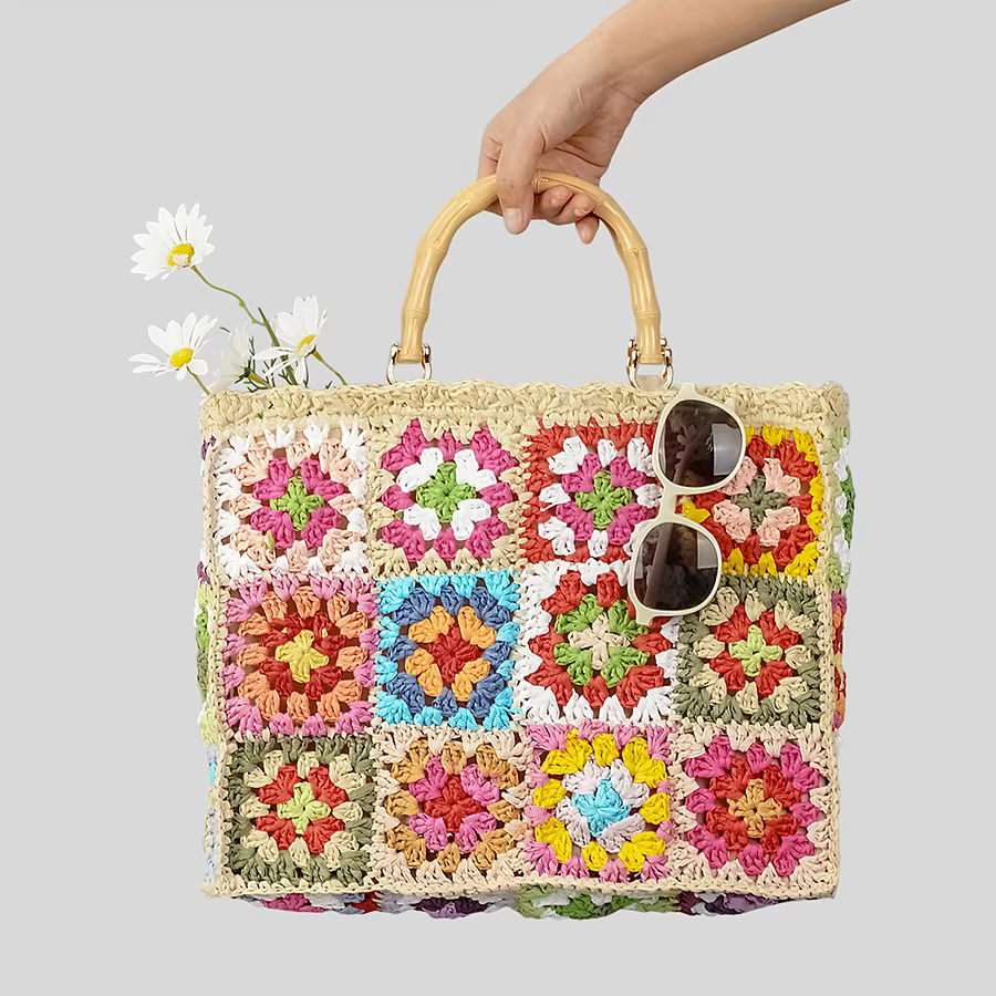 Sac à main bohème grand-mère pour femmes