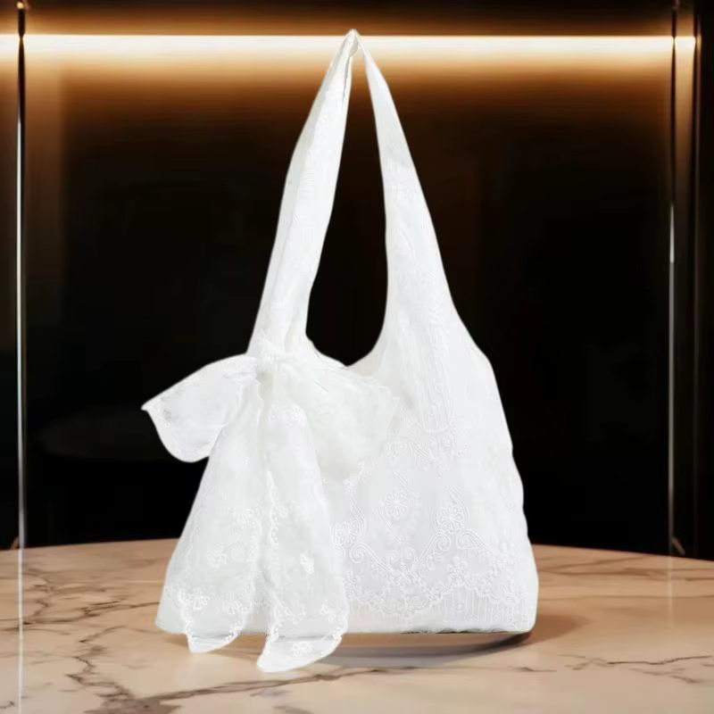 Fourre-tout en toile de fleurs de dentelle fraîche d'inspiration coréenne