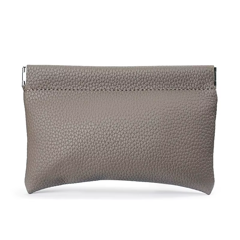 Pochette de rangement automatique en PU grain litchi