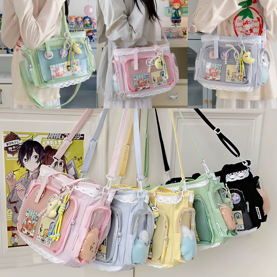 Sac à bandoulière Itabag japonais bidimensionnel motif Ballerine Grande Façon