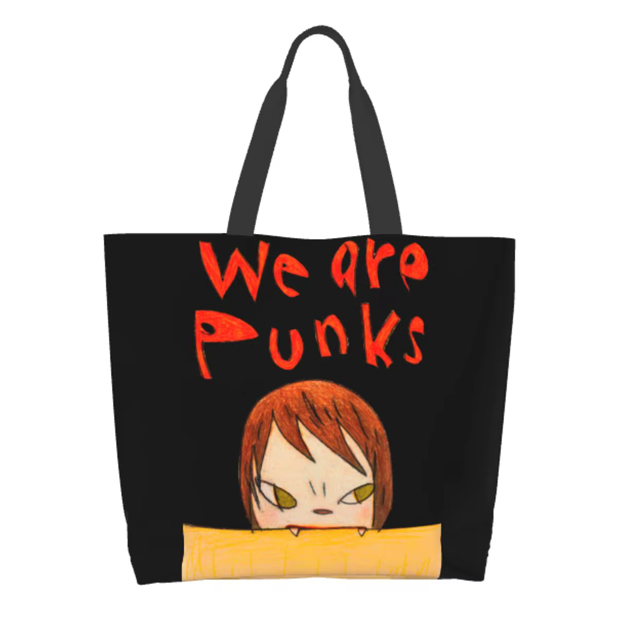Sac à main Yoshitomo Nara Zombie avec logo personnalisé pour femme