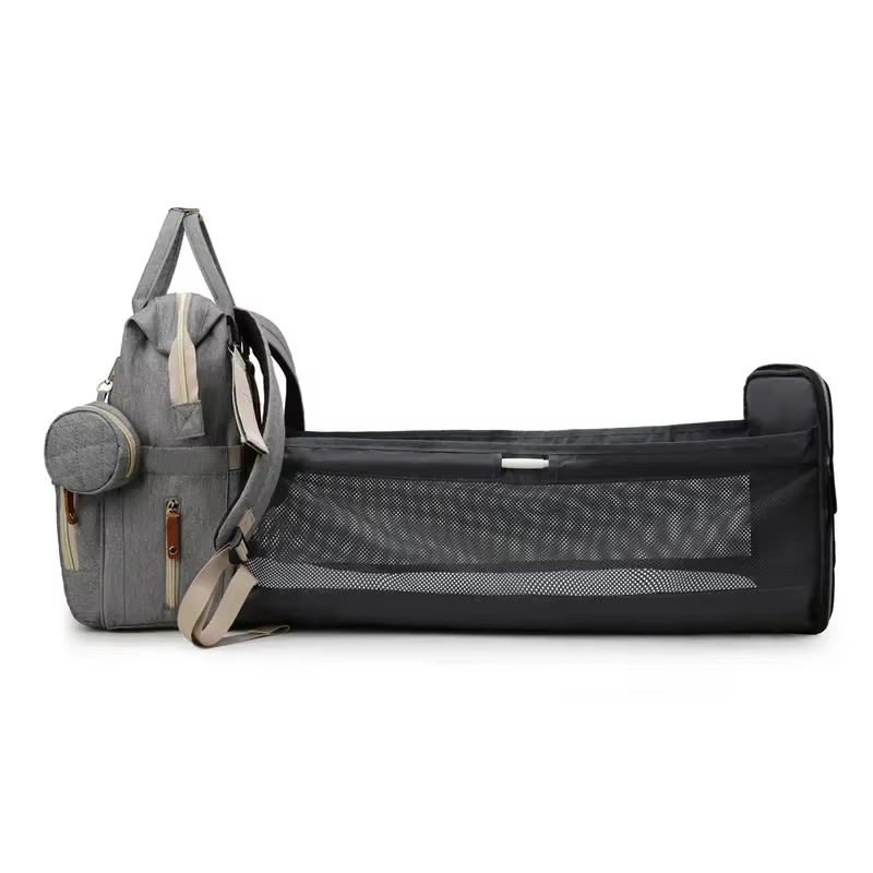 Sac à dos pour maman avec berceau pliable