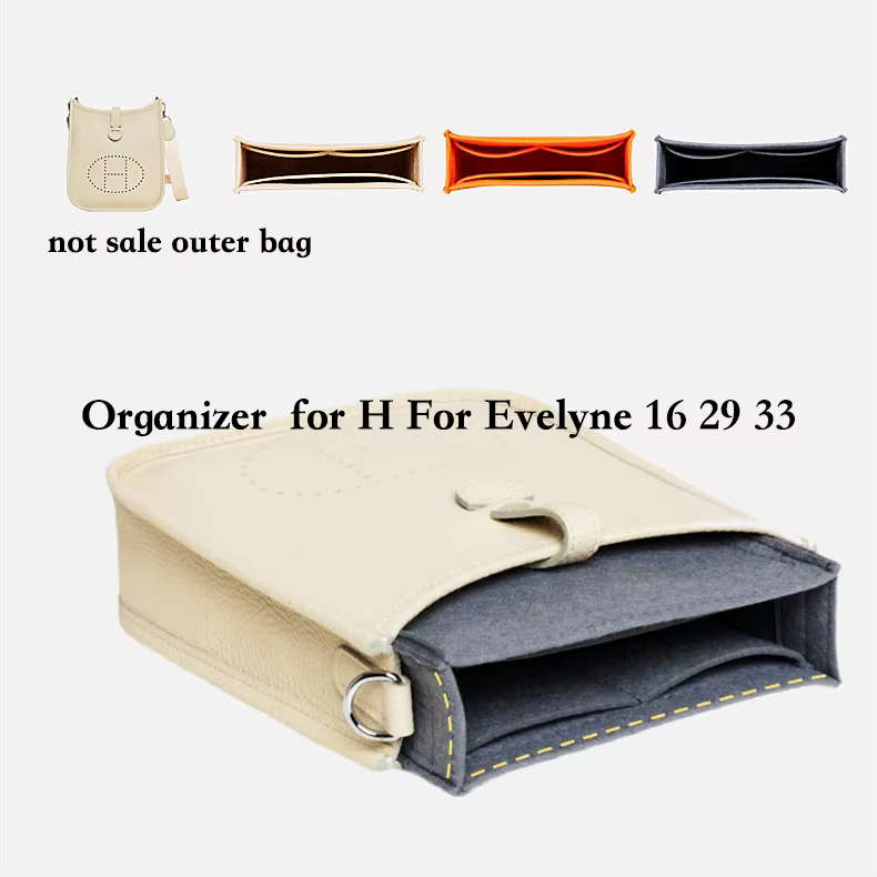 Pour H Evelyne 16 29 33 sac d'insertion feutre maquillage organisateur sac intérieur sac à main Portable Base Shaper