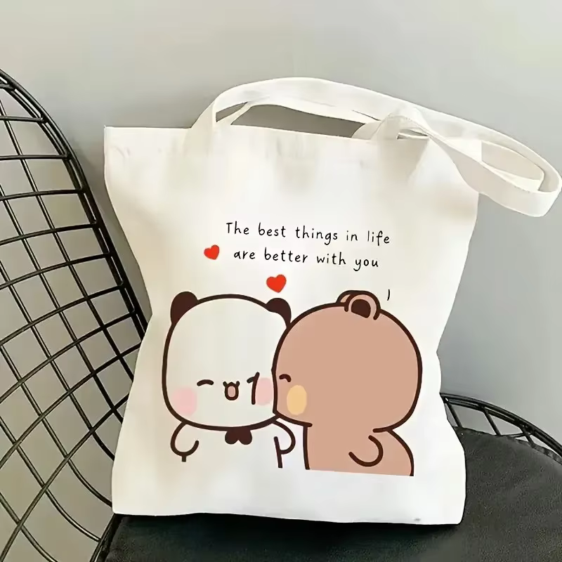 Sac fourre-tout pliable en toile Bubu Dudu Anime