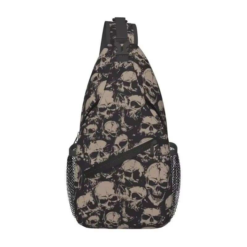 Sac à bandoulière squelette gothique crâne effrayant