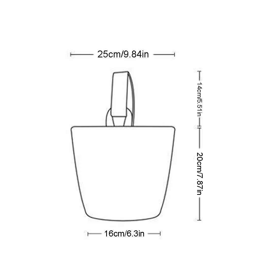 Sac seau de chat de café de dessin animé de grande capacité