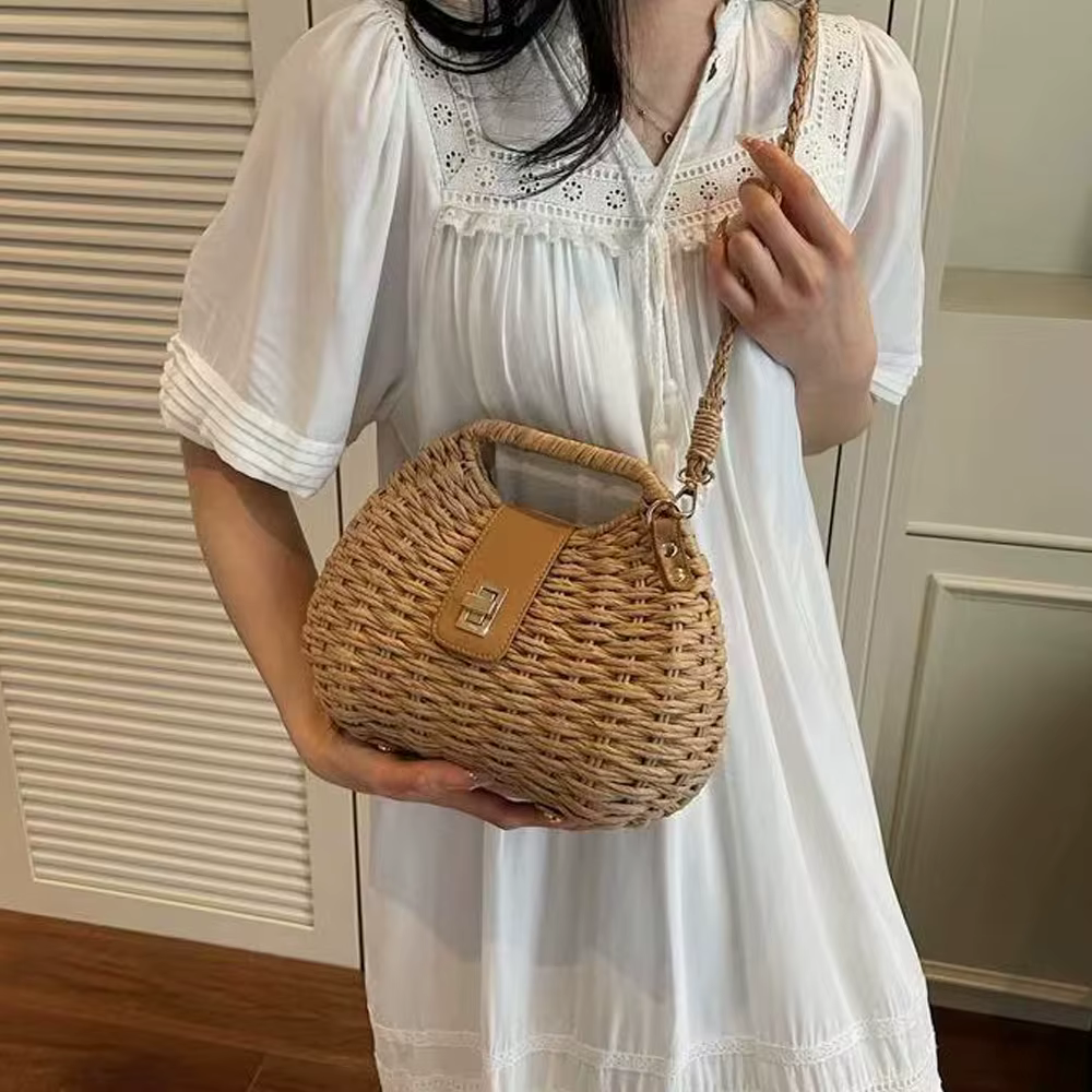 Sac tissé tendance incontournable Printemps/Été 2026 - Sac à main polyvalent pour les voyages