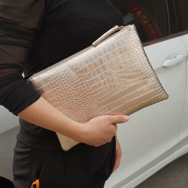 Sac à main et porte-monnaie en cuir PU souple pour femmes