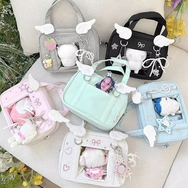 Multi-fonction fourre-tout Ita Sac Crossbady Sac Femme aile épissé Bolso perles arc sacs à main