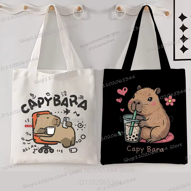 Capybara drôle Anime femmes hommes sac à main Style de bande dessinée Animal