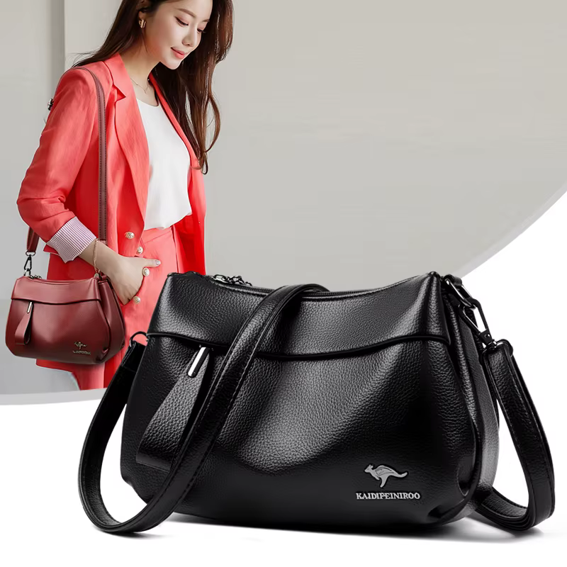 Boston-Petit sac à main en cuir vintage pour femme