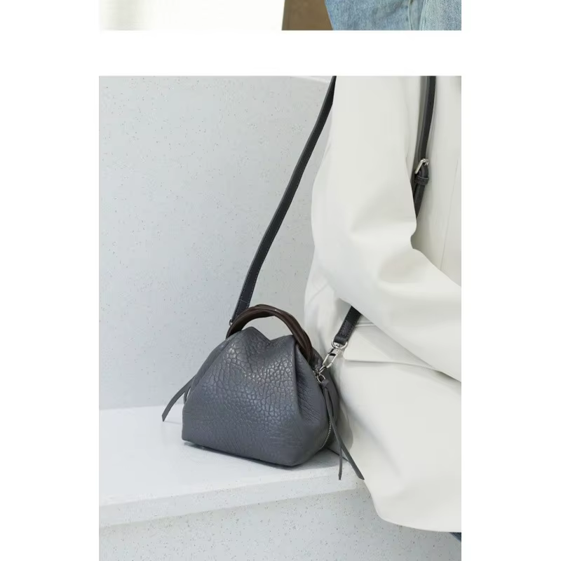 Sac à main à Texture de haute qualité en peau de mouton à bulles