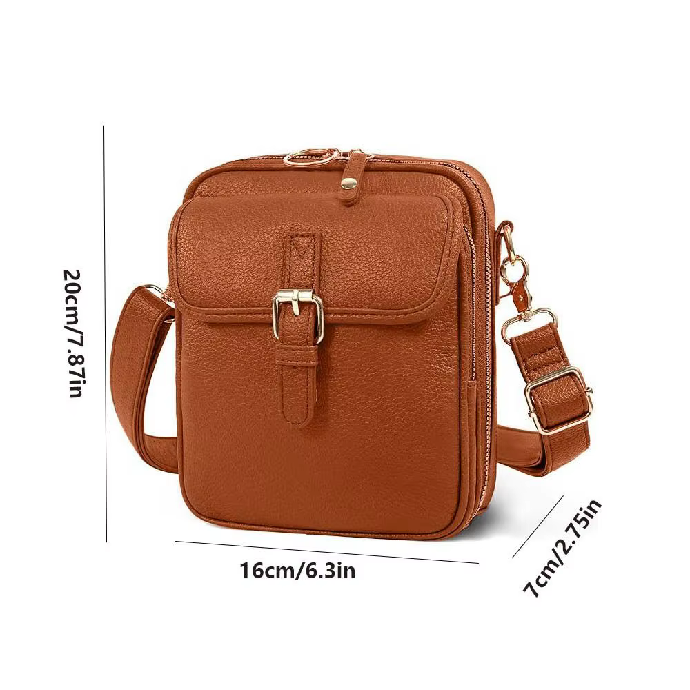 Sac messager en cuir pour femmes