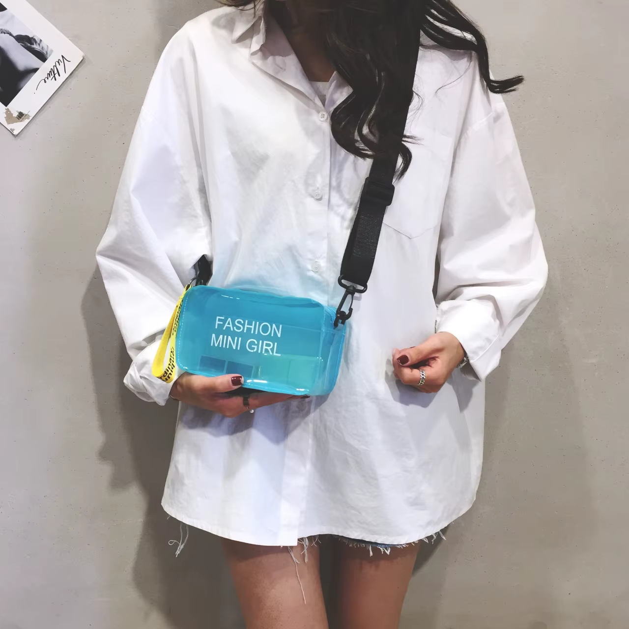 Nouveau petit sac carré sac de gelée Transparent sac à bandoulière pour femme sacs à main de mode pour femmes