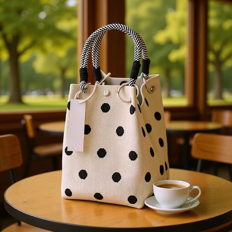 Sac à main rétro tricoté