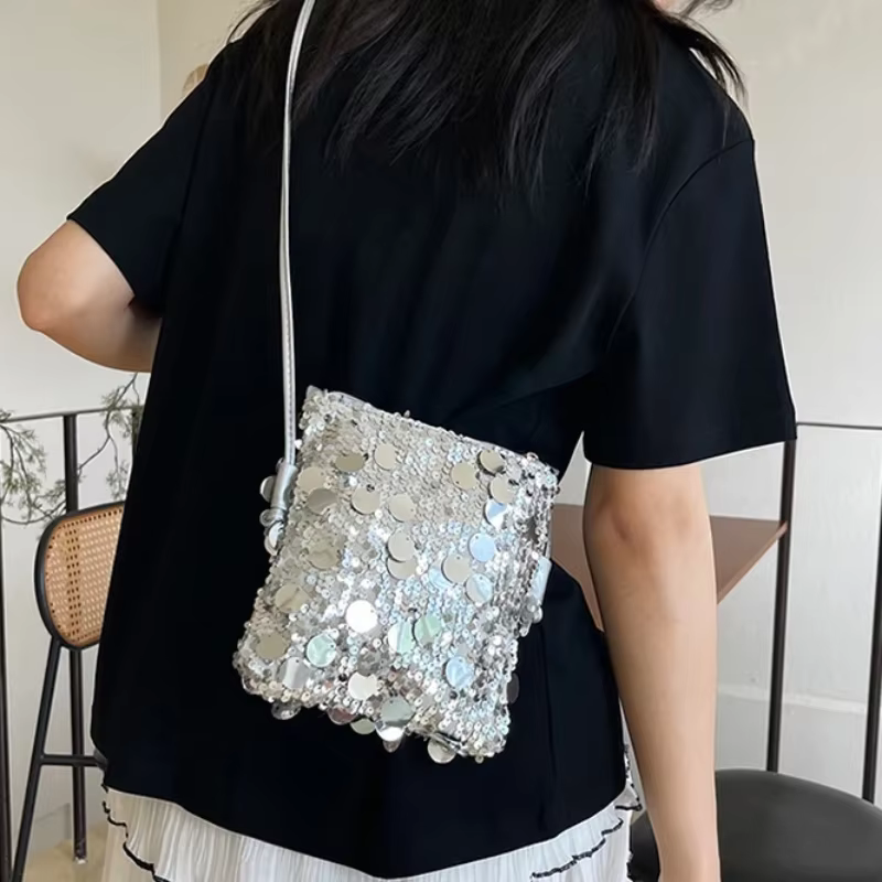 Sac à bandoulière à paillettes