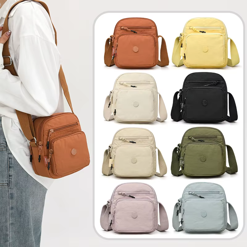 Sac à bandoulière léger en tissu Oxford pour femme – Sac