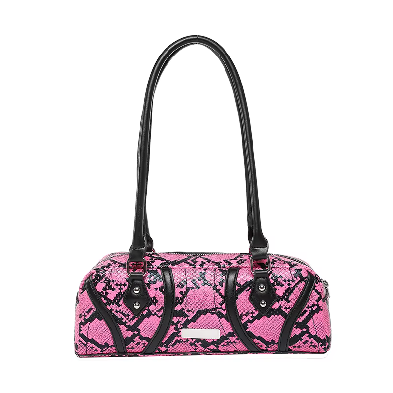 Sacs à bandoulière carrés en PU motif serpent