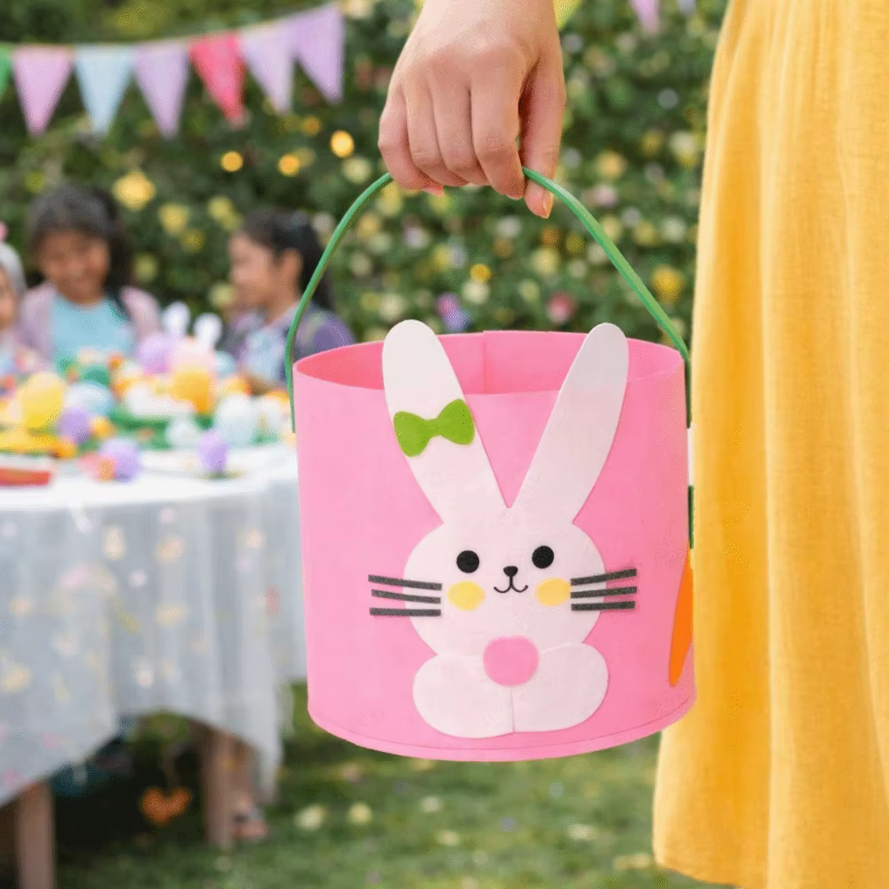 Sac à main en feutre, panier de Pâques