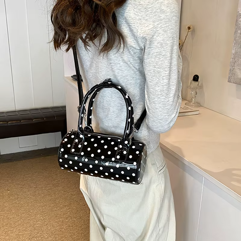 Sac à bandoulière en forme de baril pour femmes