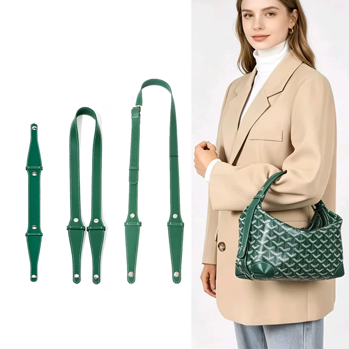 Sangle d'épaule extensible pour sac Goyard Bowling 25