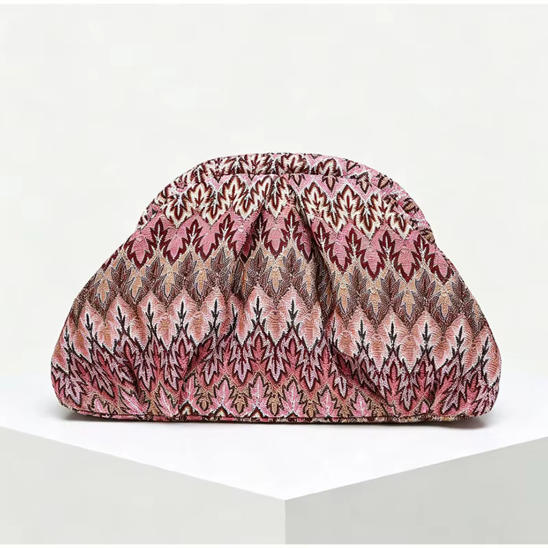 Sac à main tissé vintage français