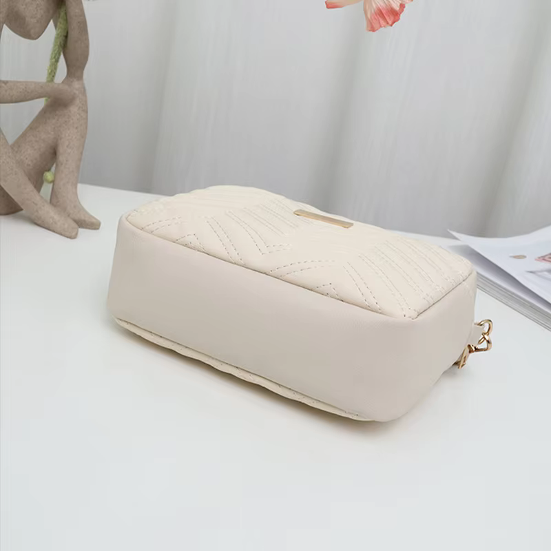 Rilibegan sac photo brodé matériau PU décontracté petit sac carré polyvalent sac à bandoulière unique
