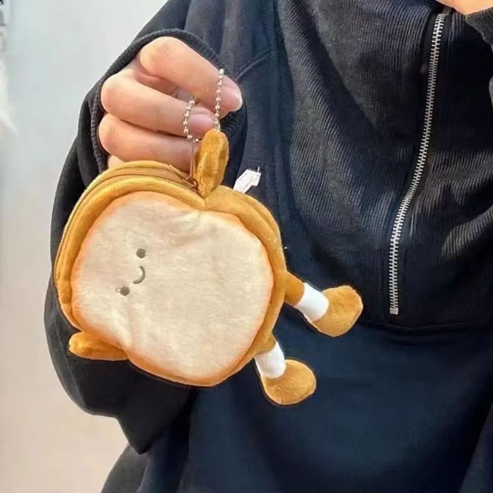 Porte-monnaie pain grillé de dessin animé