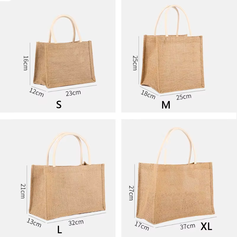Sac fourre-tout en lin vintage pour femmes