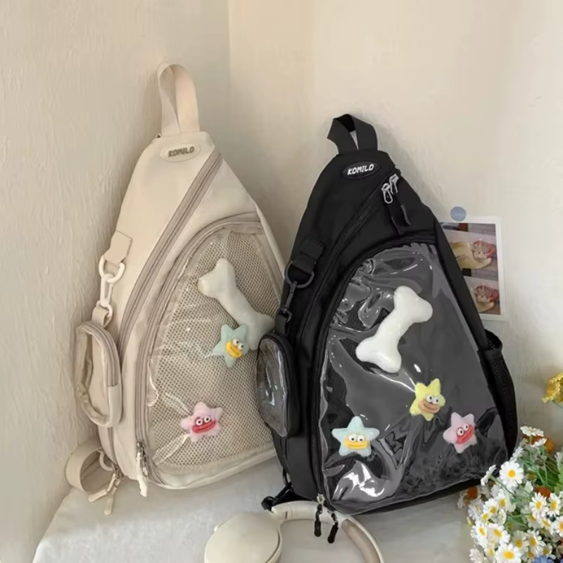 Sac à bandoulière Transparent à fermeture éclair pour femmes