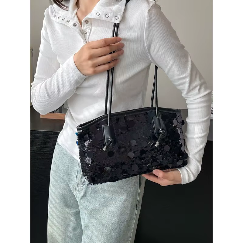 Sac seau à sequins pour femmes