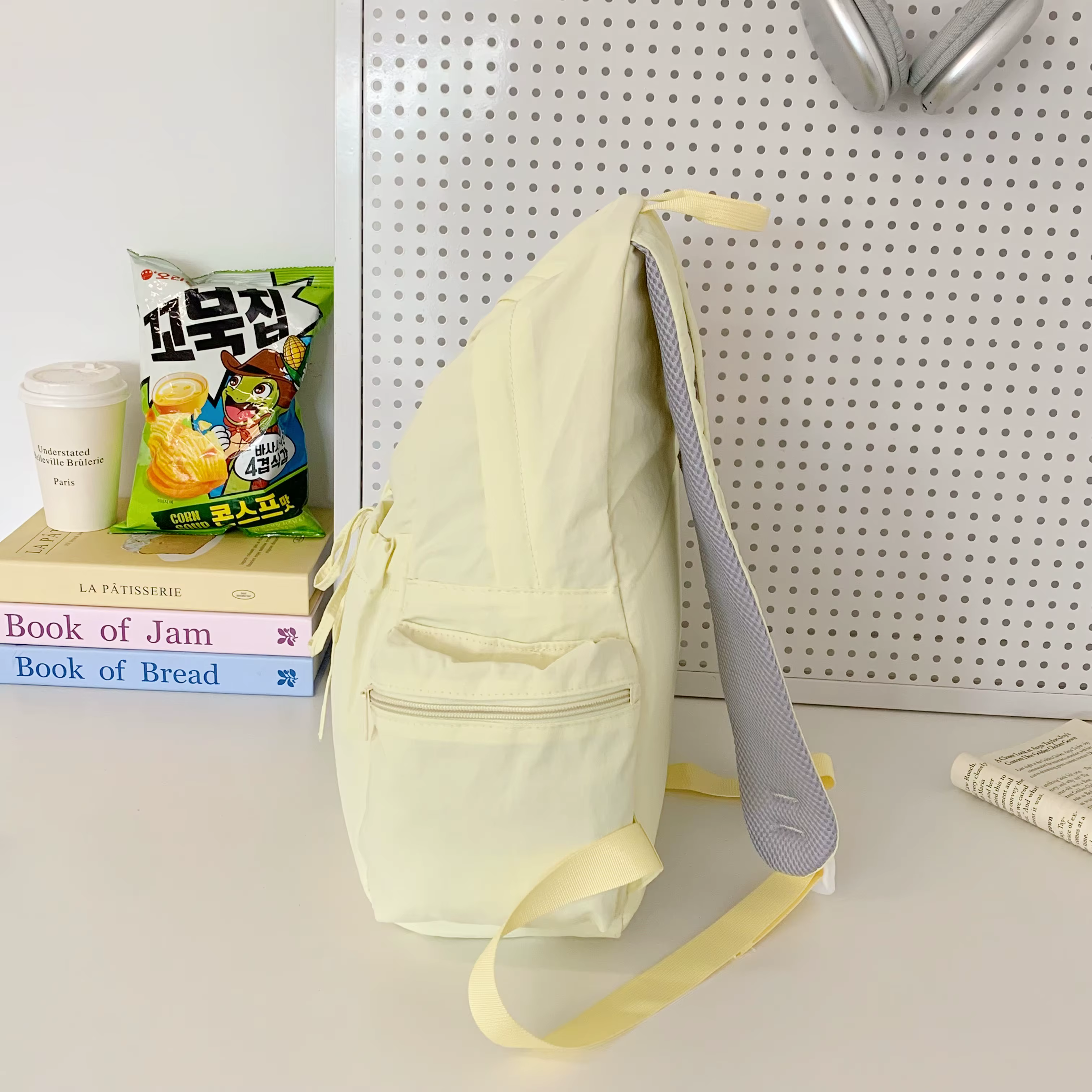 Sac à dos léger en nylon lavande pour femme