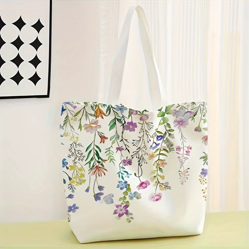 Sac fourre-tout imprimé fleur