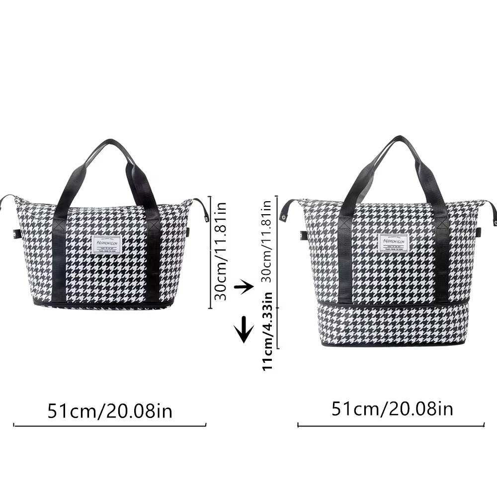Sac de voyage à main à motif imprimé tendance