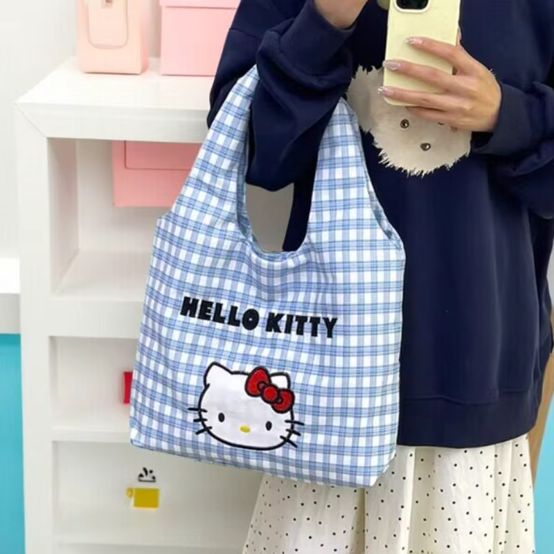 Sac fourre-tout en toile Hello Kitty pour femme