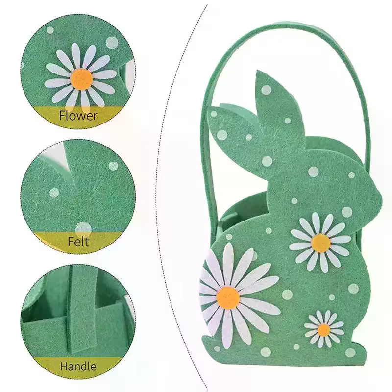 Sac fourre-tout en feutre doux pour bonbons