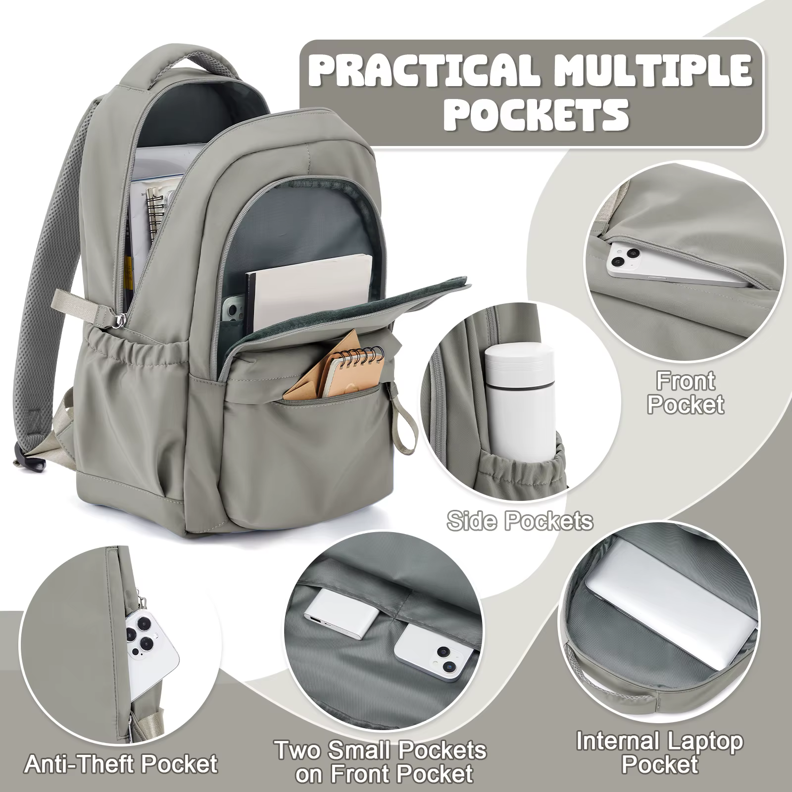 Sac à dos pour ordinateur portable pour femme